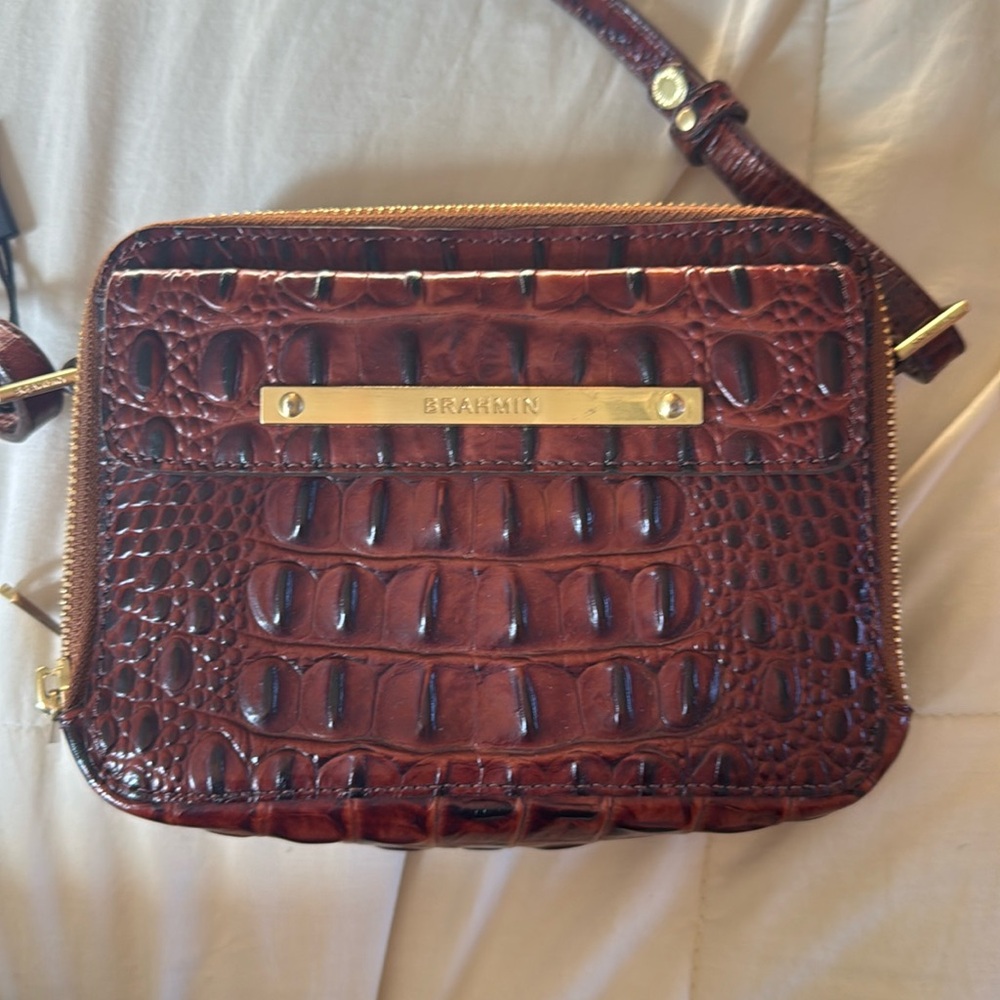 Brahmin Mini CrossBody bag w/ built in wallet